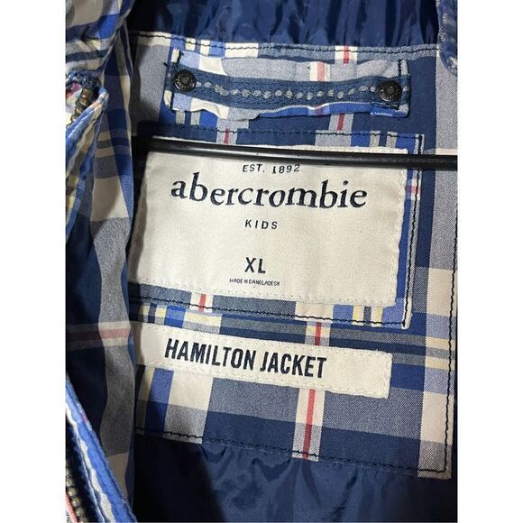 Abercrombie‎ & Fitch Kids Hamilton Plaid Jacket Size XL - Picture 6 of 8